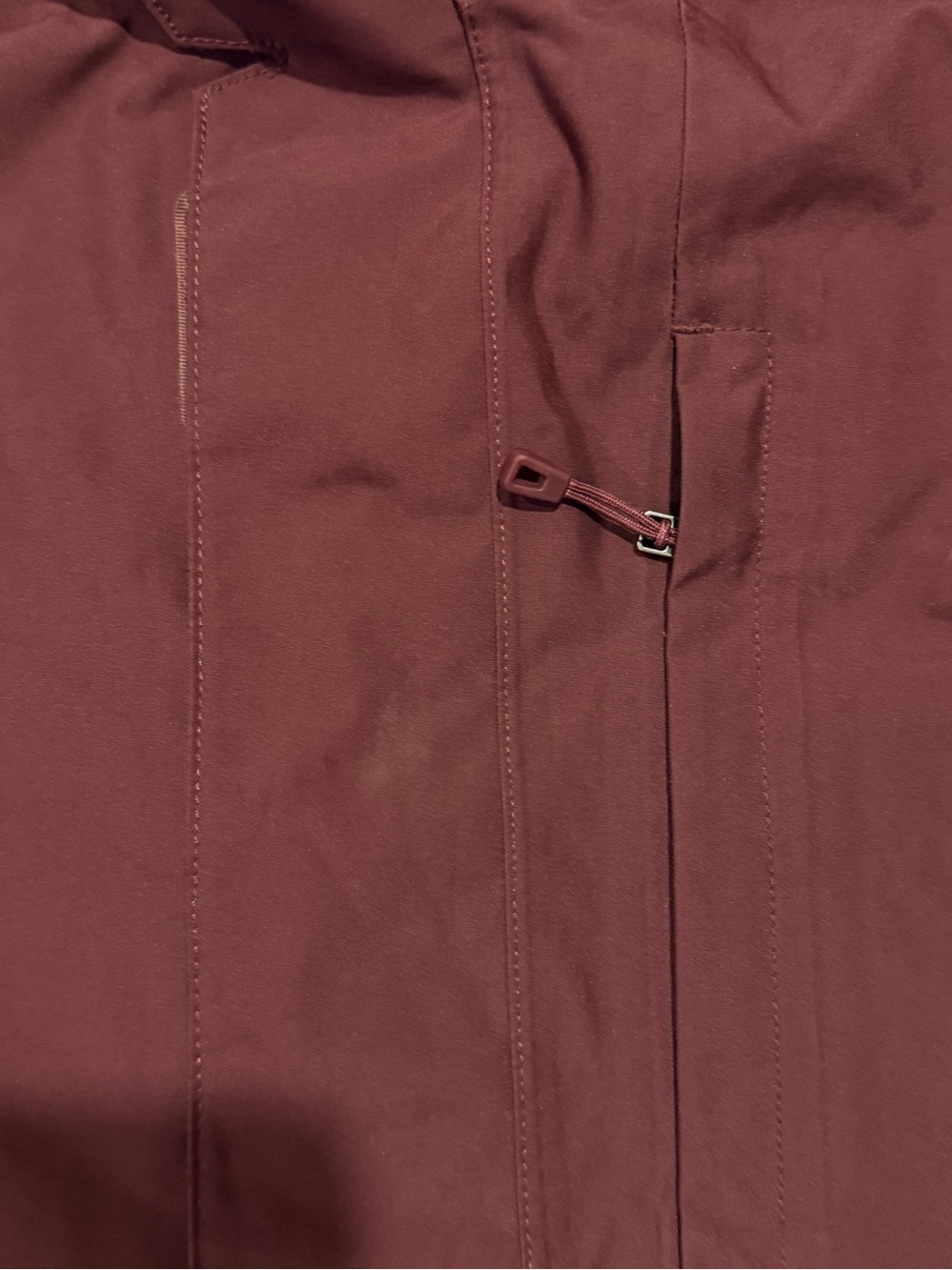 Patagonia Womens H2No RECCO Hooded Snowbelle Jacket Sz Large Red 31680 EUC - Picture 7 of 11